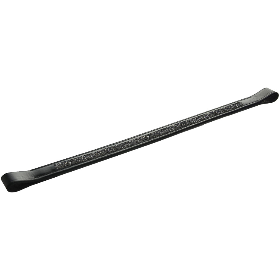 Hy Equestrian Encrusted Padded Browband 14296 - Black